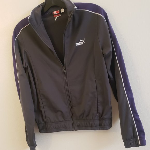 Puma Gray Purple Track Jacket Size XS NWOT! - Picture 3 of 12